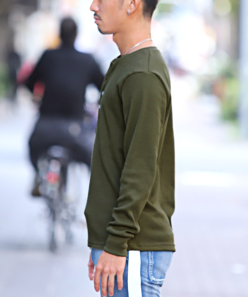 【新品】ドゥーズィエムクラス　ヘンリーワッフルロングTシャツ 000000612516_1_JmaOqux.jpg