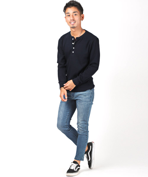 DOLCE&GABBANA ヘンリーネック 長袖カットソー ロンt DOLCE & GABBANA ヘンリーネック ロングTシャツ