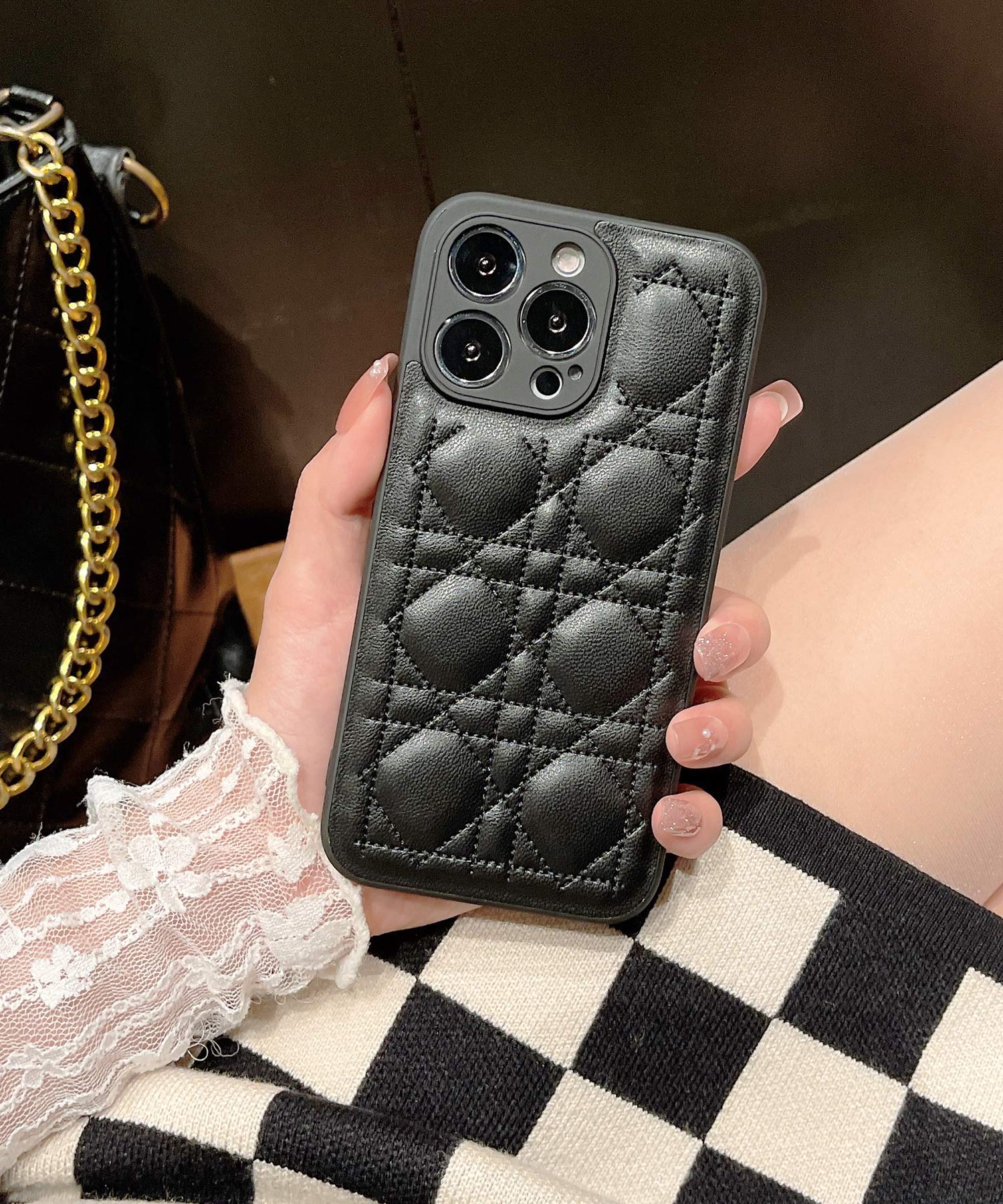 SOPHNET. DEMIURVO レザーキルティング iPhoneケース SOPHNET. DEMIURVO レザーキルティング iPhoneケース