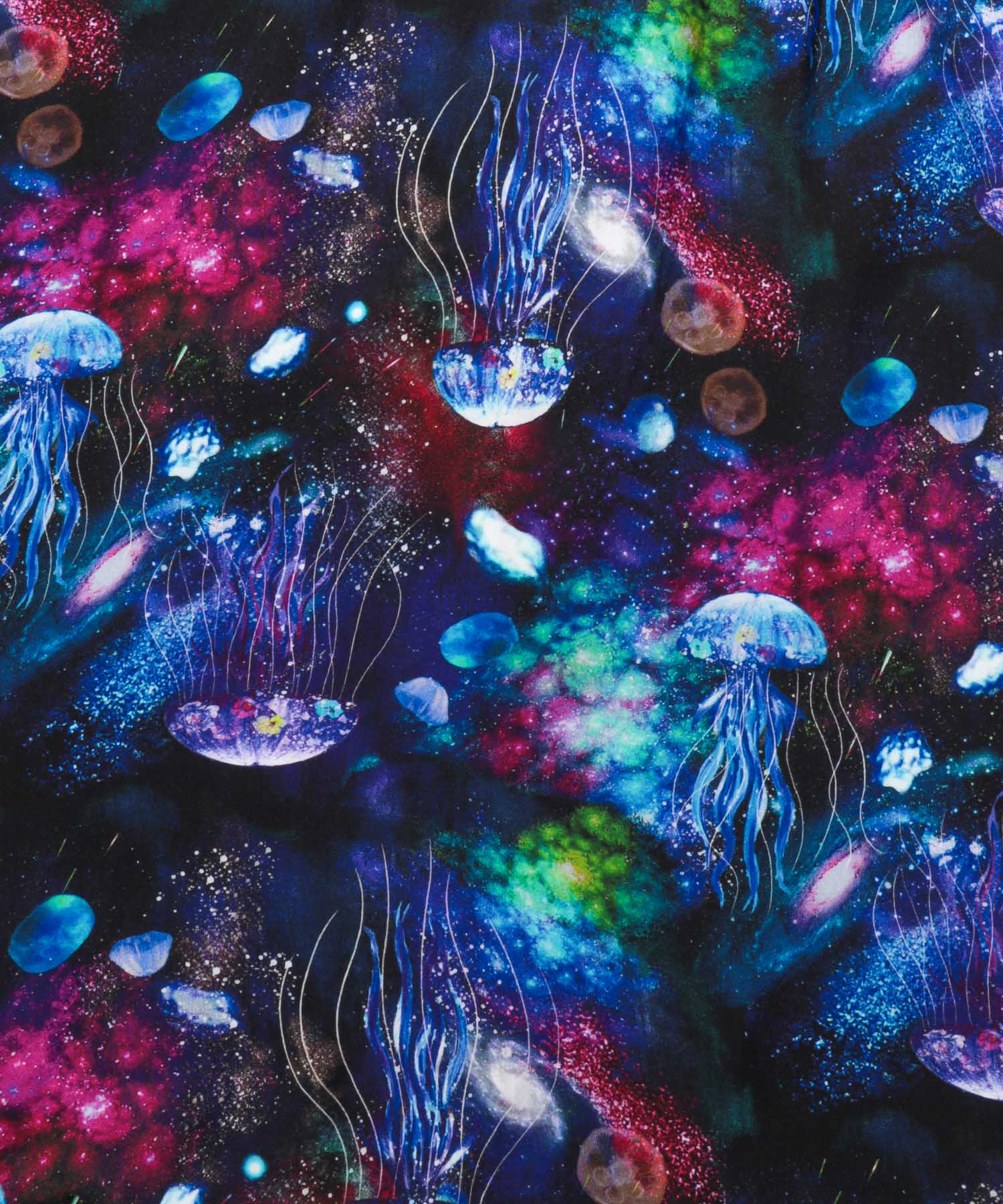 セール 20%OFF】宇宙クラゲ柄 異素材切替ワンピース(505473567