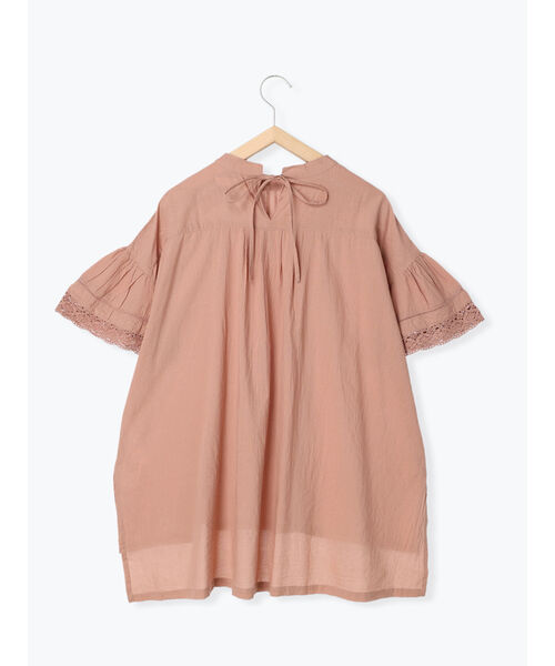 セール 66%OFF】ピンタックレースブラウス(504843999