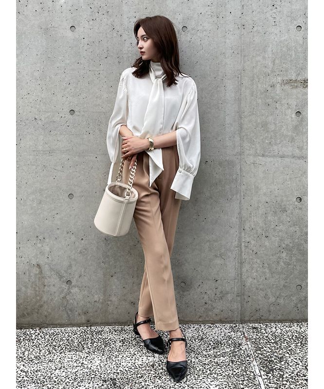セール 30%OFF】ベルトデザインテーパードパンツ(504844098 セール 30%OFF】ベルトデザインテーパードパンツ(504844098