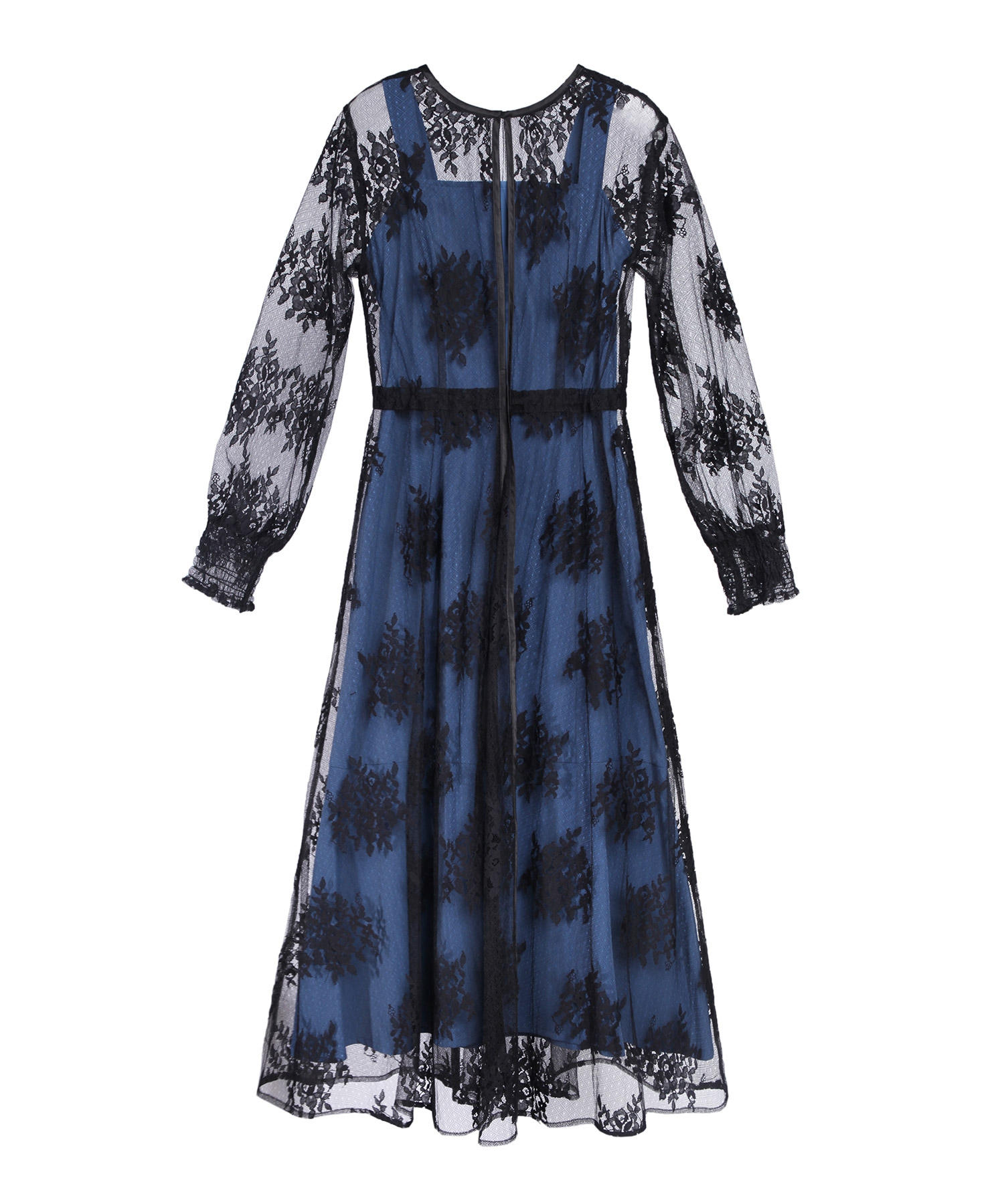 DRESS+ ワンピース アウター Aライン 重ね着 レース パーティードレス DRESS+ ドレス ワンピース アウター セット Aライン 重ね着