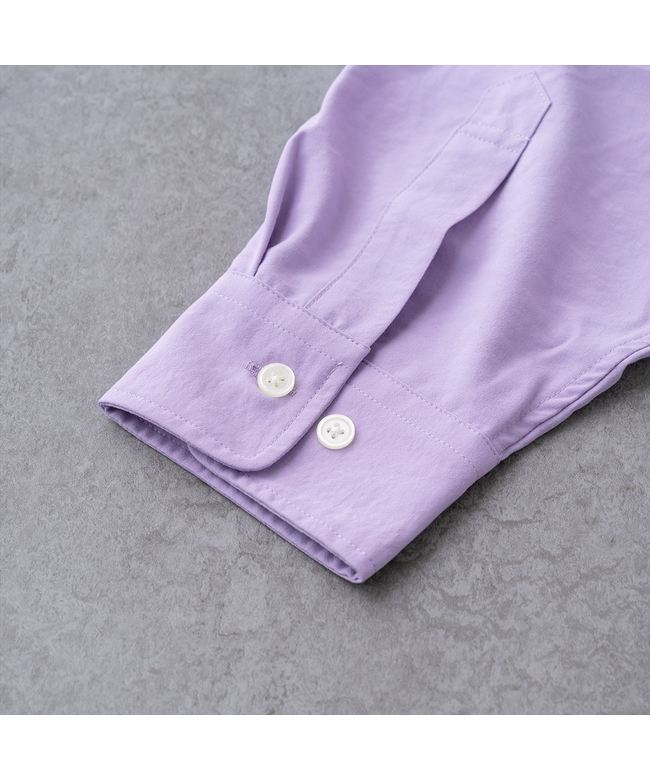 セール 50%OFF】リラックスラグランスリーブシャツ＜ラベンダー