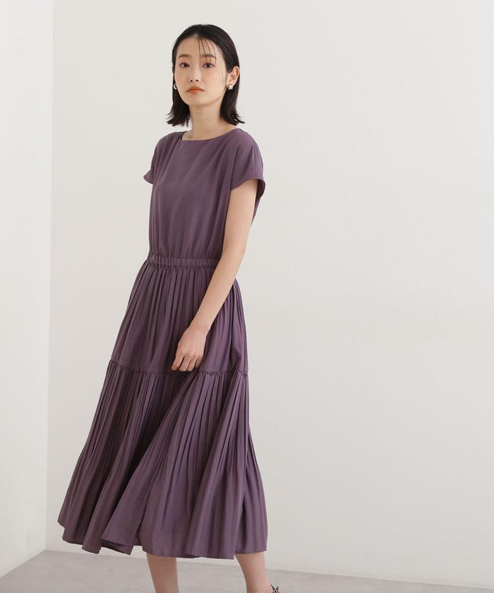 セール 30%OFF】ポリエステルボイルプリーツワンピース