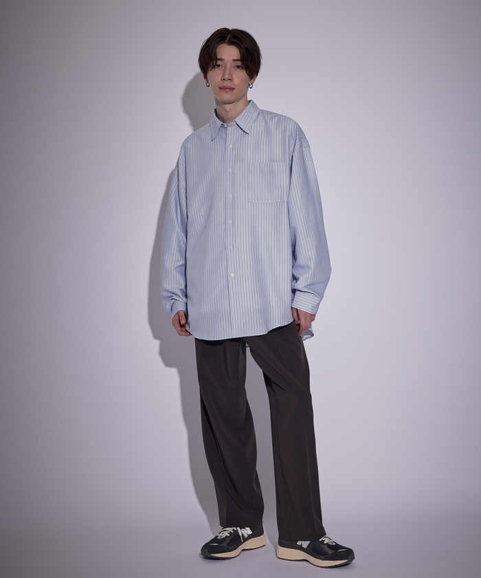 セール 70%OFF】ピーチブロードドロップショルダーシャツ