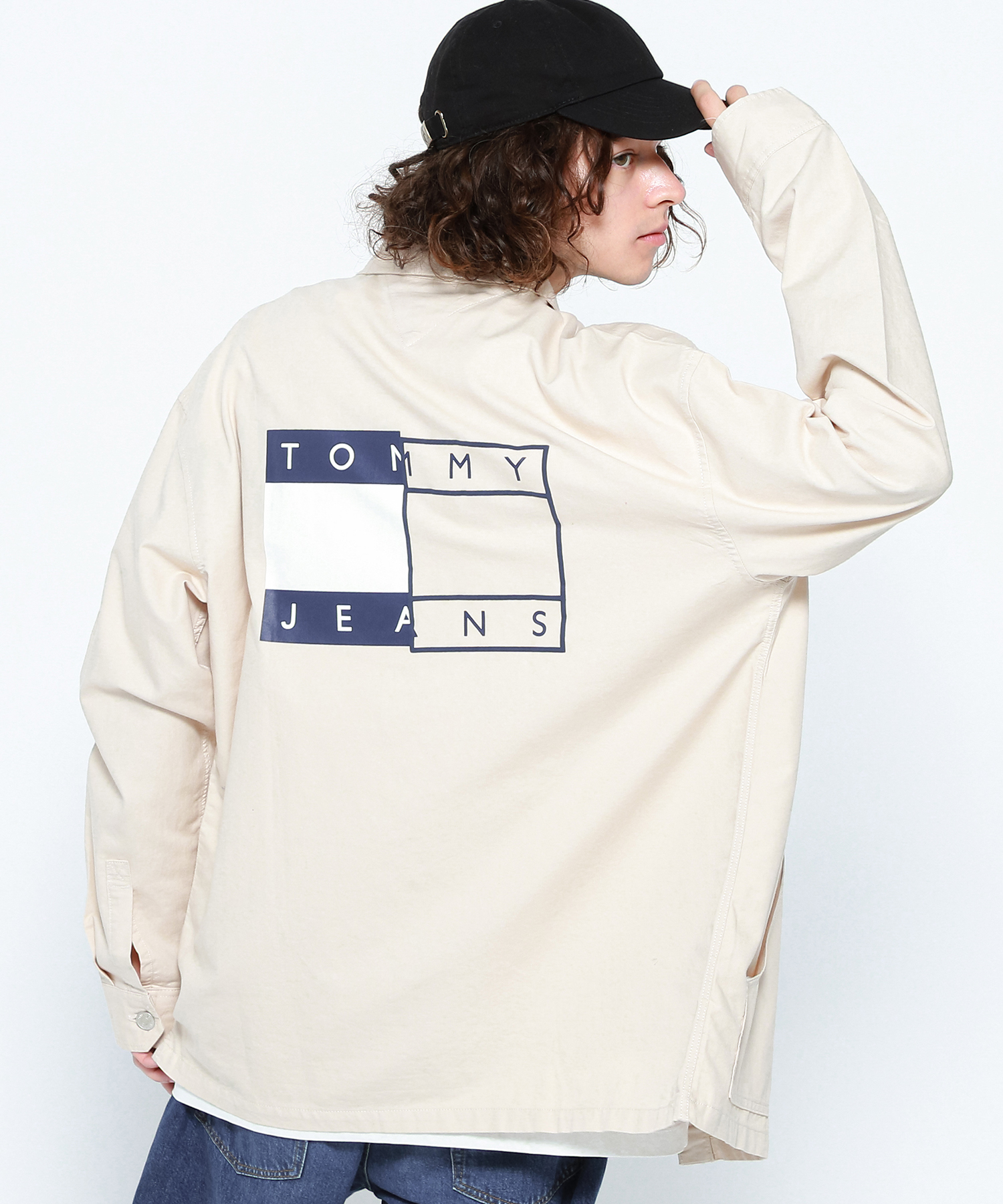 レア90s JEANS トミージーンズ ホワイトデニム オーバーオール レア90s TOMMYJEANS トミージーンズ ホワイトデニム オーバーオール