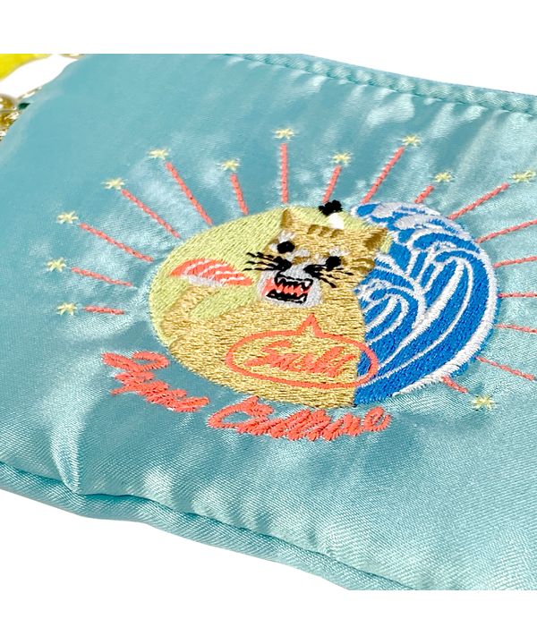 アットオンフィフティー At On 50 刺繍ポーチ スカジャン 猫