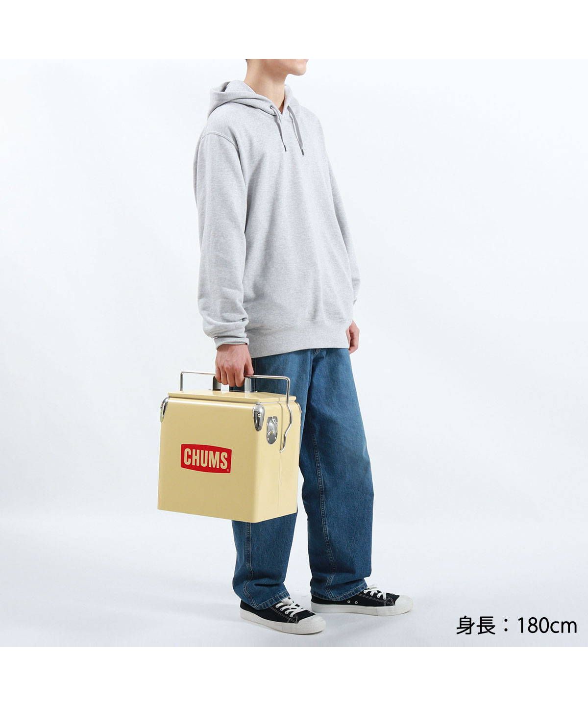 Amazon | チャムス (CHUMS) スチールクーラーボックス ベージュ