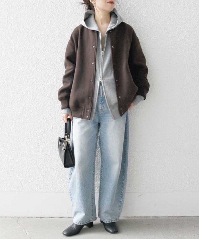 WEB限定】SHIPS any: バーシティ ジャケット 24FW(504852224 WEB限定】SHIPS any: バーシティ ジャケット 24FW(504852224