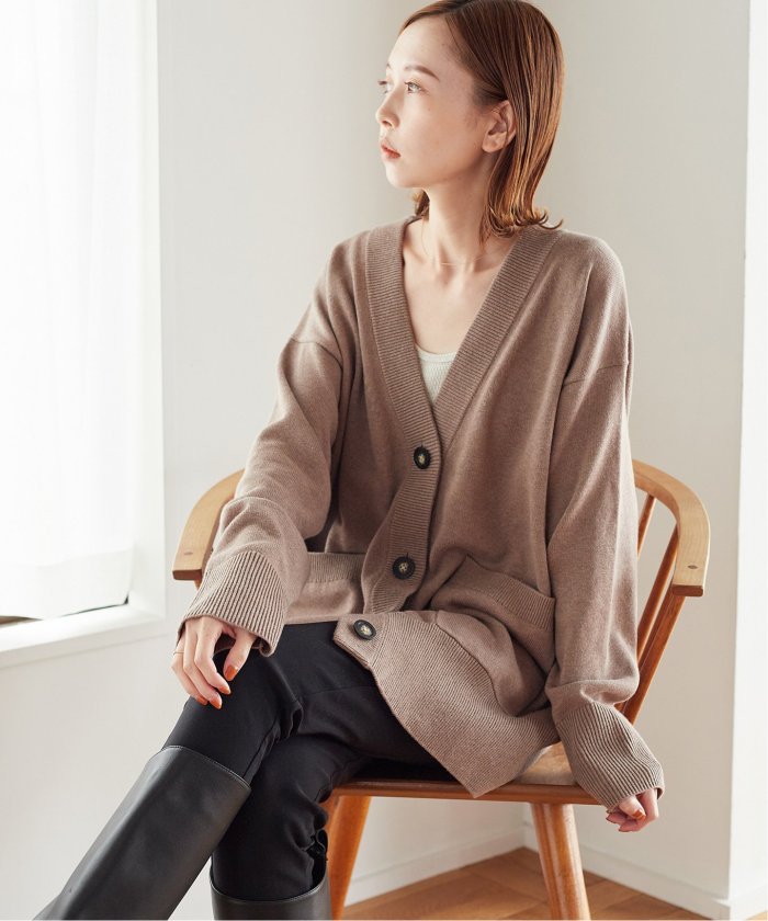 JOURNAL STANDARD コットンカシミヤ ビッグカーディガン □《追加》コットンカシミヤビッグカーディガン | ジャーナル
