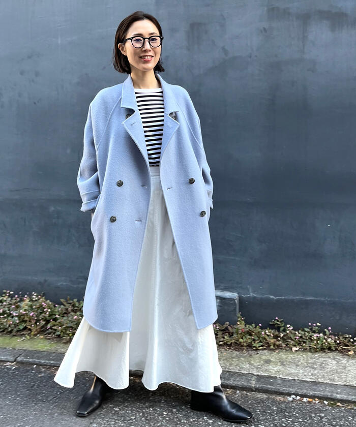 セール 30%OFF】ビッグカラーダブルチェスターコート23AW