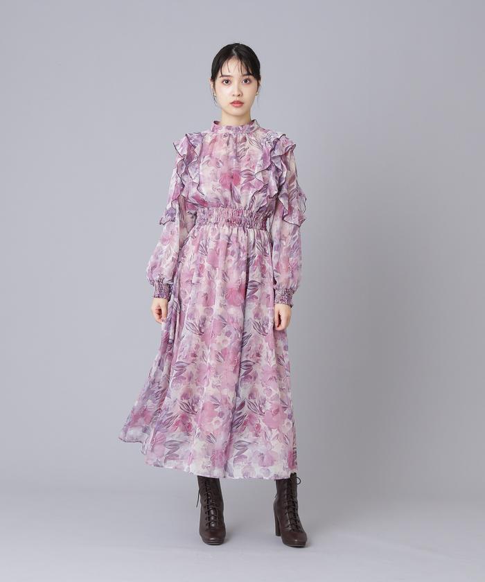 シアーフラワープリントワンピース(504847138) | ジル バイ ジル