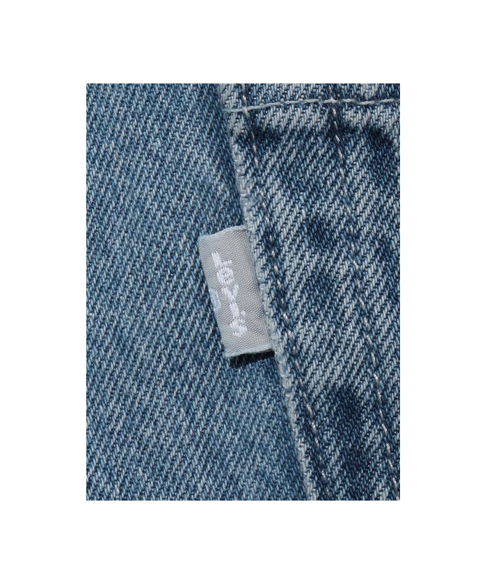 Lulus☆ミディアムウォッシュ デニム ミディ ドレス♪【送料込】 Lサイズあり【DEA./ディア】ケミカルレース/ アシンメトリー