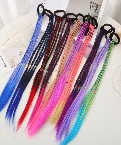 セール20%OFF】編み込みウィッグ ゴム付き 三つ編み エクステ カラフル編み込み ヘアゴム ウィッグ ポニーテール ダンスウィッグ つけ毛(504855108) | ショッピングゴー(shoppinggo) - d fashion セール20%OFF】編み込みウィッグ ゴム付き 三つ編み エクステ カラフル編み込み ヘアゴム ウィッグ ポニーテール ダンスウィッグ つけ毛(504855108) | ショッピングゴー(shoppinggo) - d fashion