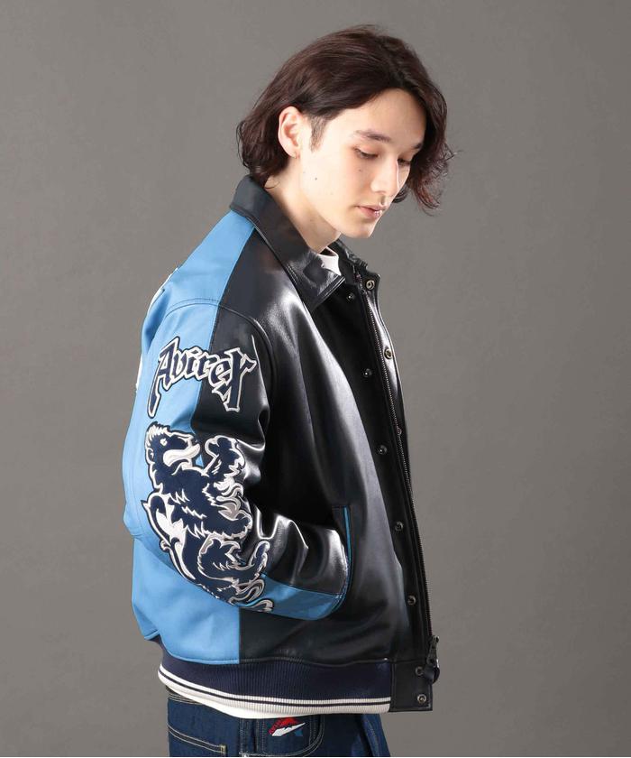 REBUILD COLLECTION》ライオン ツートン バーシティ ジャケット REBUILD COLLECTION》ライオン ツートン バーシティ ジャケット