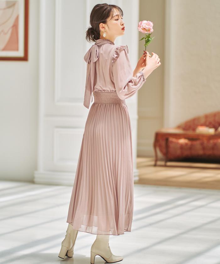 ウィルセレクション　ルームウェア　ロングワンピース　レア ジョーゼットフレア袖ワンピース(504626450) | ウィル