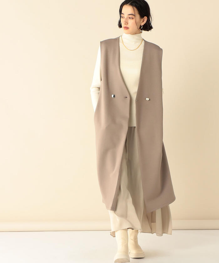 セール 50%OFF】◇【WEB限定】ダンボールバックフリルジレ