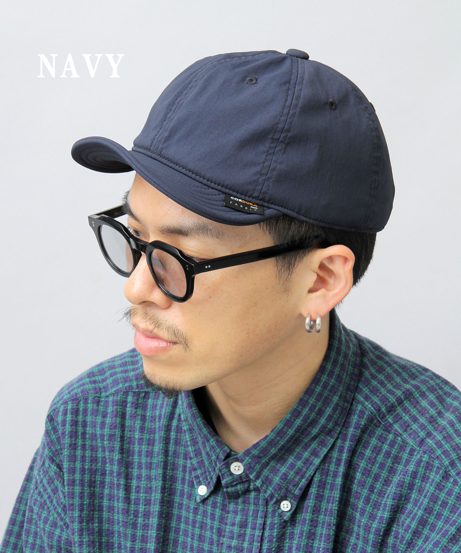 アラウンド Creative alound ナイロン キャップ 帽子 ネイビー系