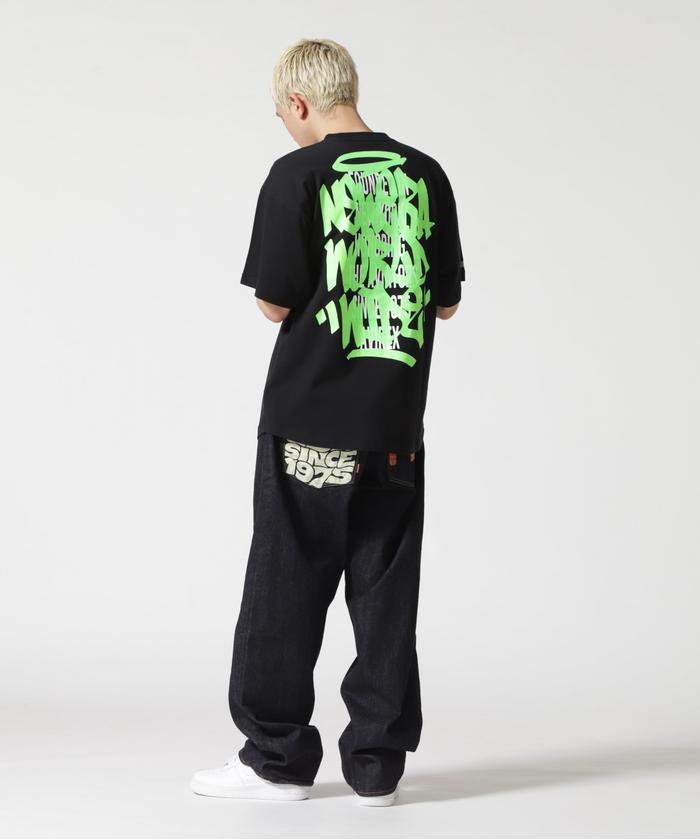 AVIREX アヴィレックス ミニワッフル プリント 半袖Tシャツ