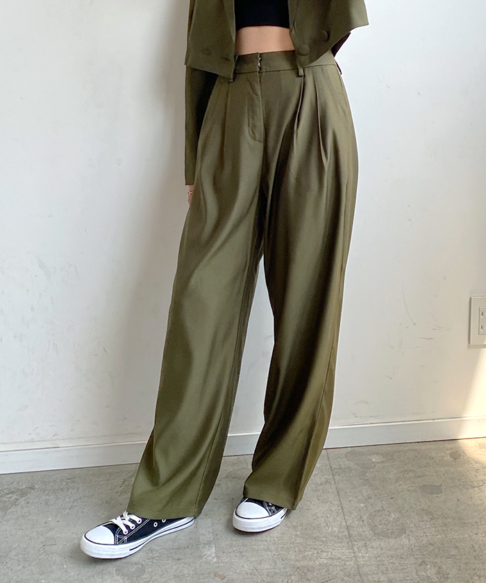 ★MAINBOOTH★フーディ(VINTAGE KHAKI)★正規品/韓国直送料込 forksy.】テーラードダブルボタンクロップドジャケット/マキシ