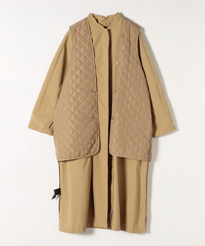 【あすつく】 40%OFF】SHIPS セール any:〈撥水〉キルト バルカラー ライナー ジャケット・アウター