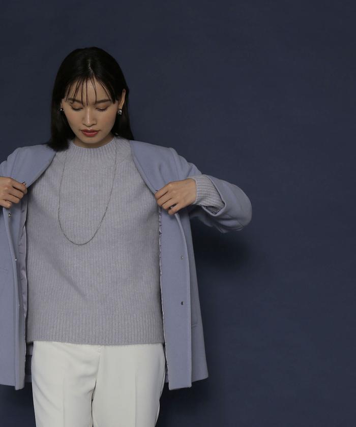 オーバーフォルムハーフコート M NATURAL BEAUTY BASIC ナチュラルビューティーベーシック NATURAL BEAUTY BASIC