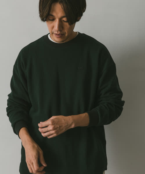 LACOSTE thick moss stitch long sleeve