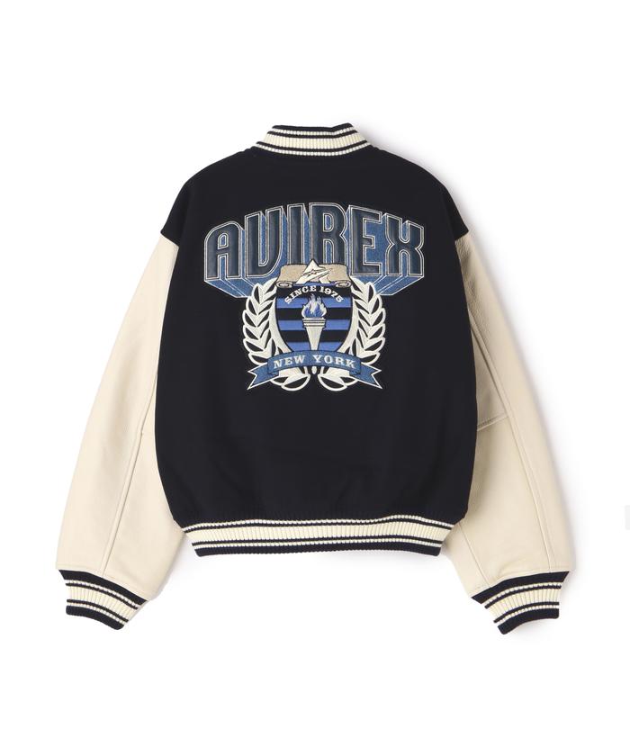 ジャケット・アウター avirex rebuild collection varsity jacket REBUILD COLLECTION》バーシティー ジャケット ニューヨーク