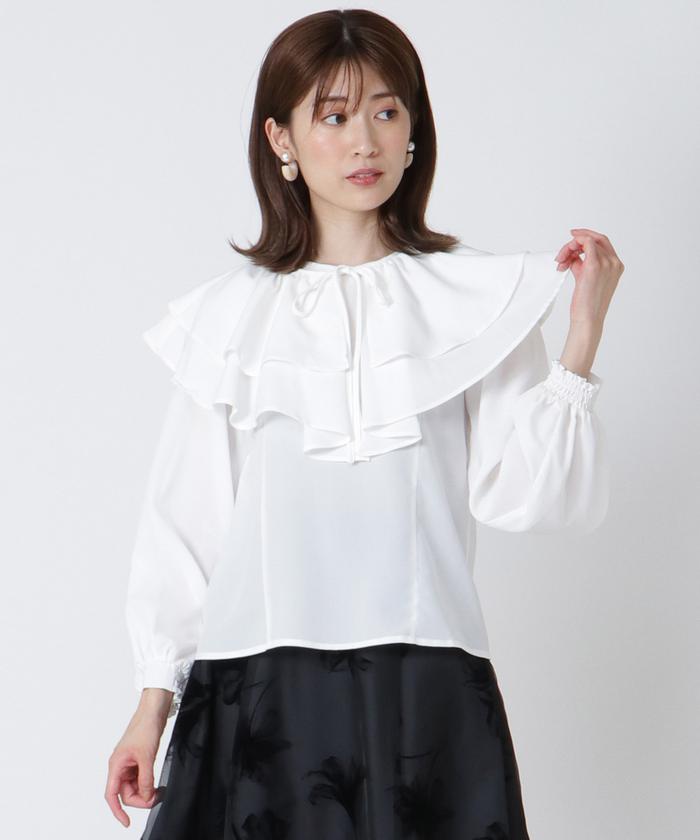 2WAYダブルフリル付け襟ブラウス(504888449) | AND COUTURE(AND