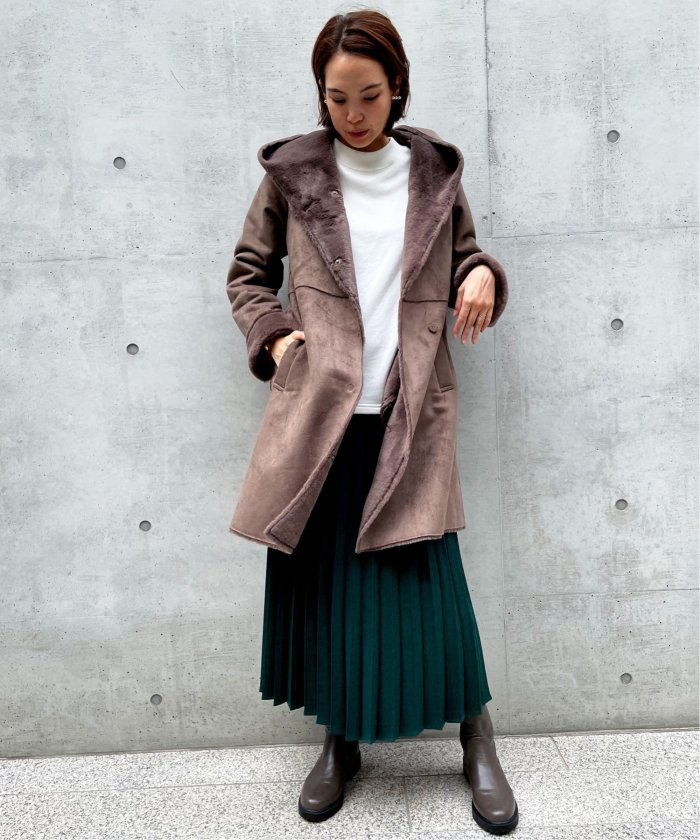 フェイクムートンコート(504714336) | イッカ(ikka) - d fashion フェイクムートンコート(504714336) | イッカ(ikka) - d fashion