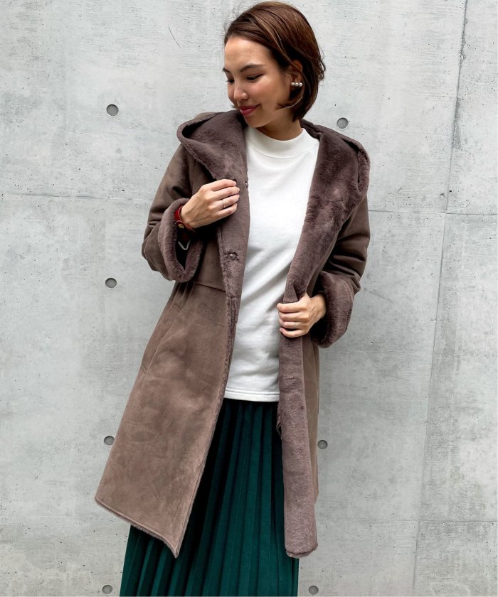 フェイクムートンコート(504714336) | イッカ(ikka) - d fashion フェイクムートンコート(504714336) | イッカ(ikka) - d fashion