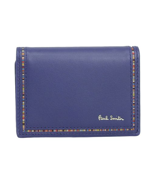 Paul Smith】デイジー柄が素敵☆型押しレザー がま口財布 (Paul