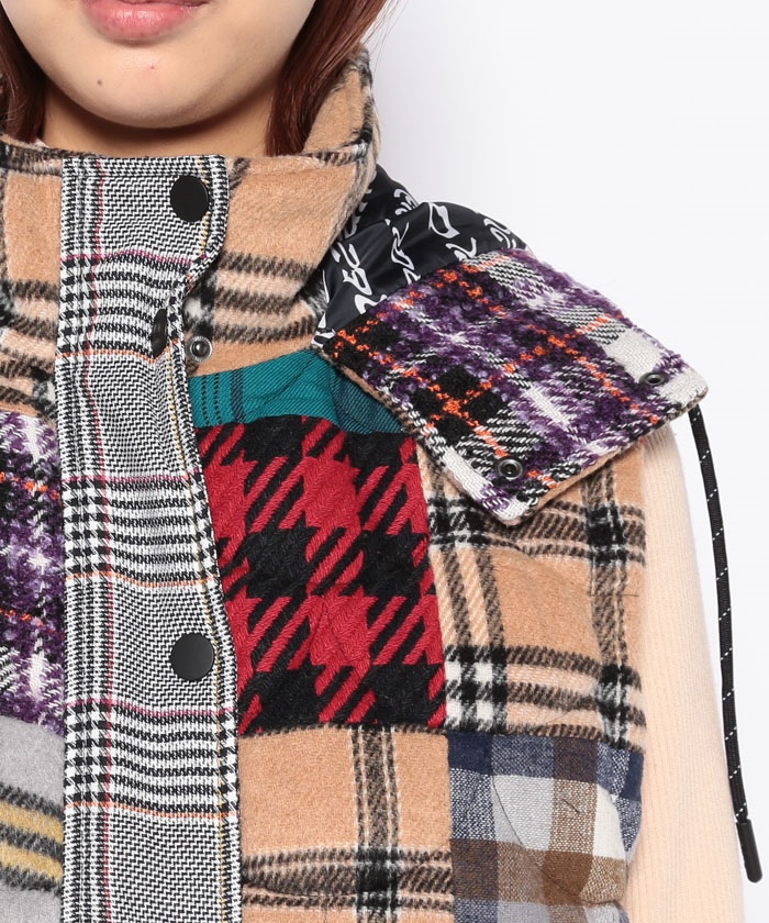 セール】パッチワーク パデッドジレ(504763584) | デシグアル(Desigual