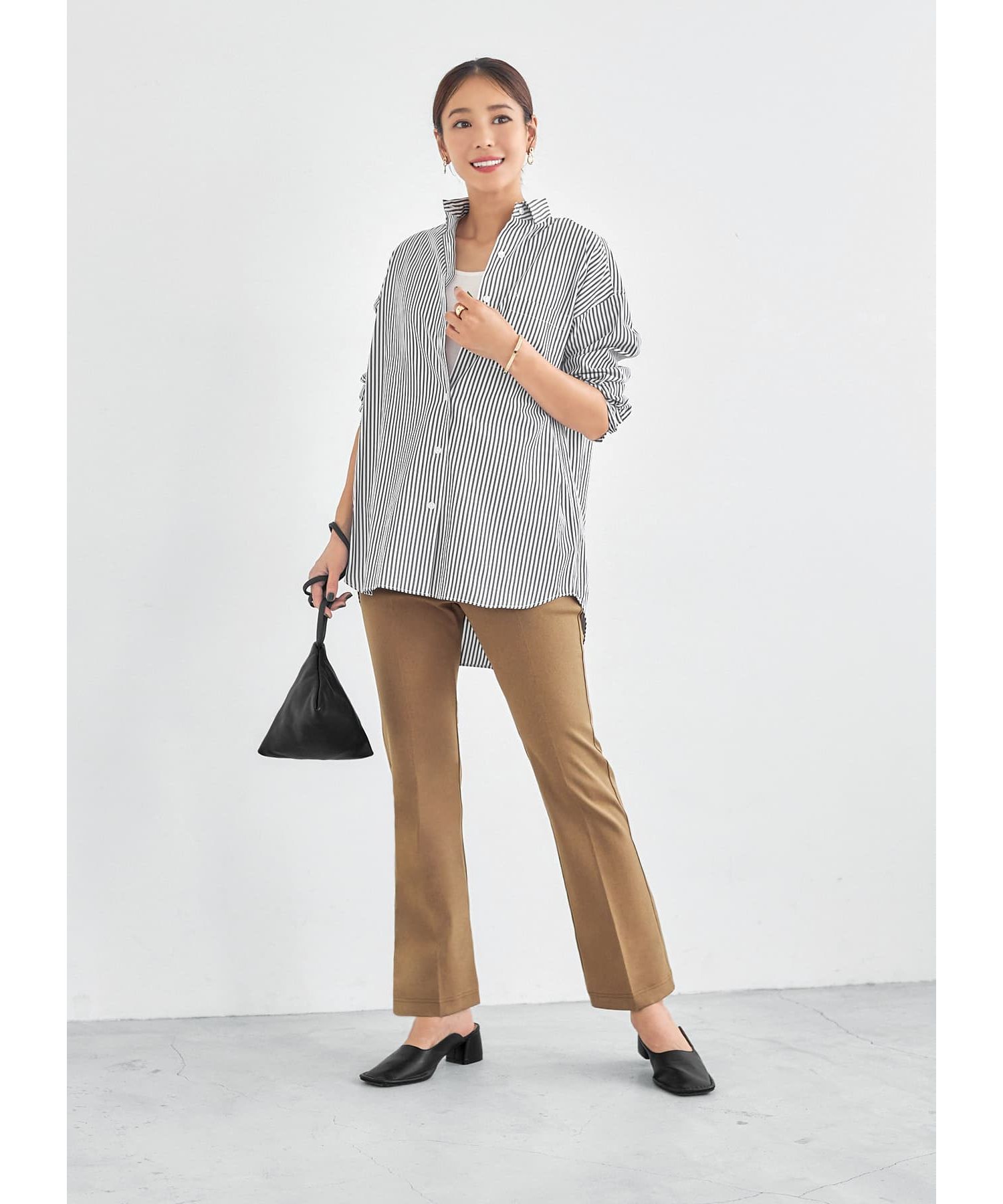STYLEDELIストレッチセミフレアパンツ新品 スタイルデリMade in JAPANストレッチセミフレアパンツ S - メルカリ