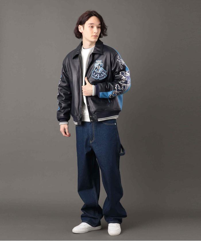 REBUILD COLLECTION》ライオン ツートン バーシティ ジャケット REBUILD COLLECTION》ライオン ツートン バーシティ ジャケット