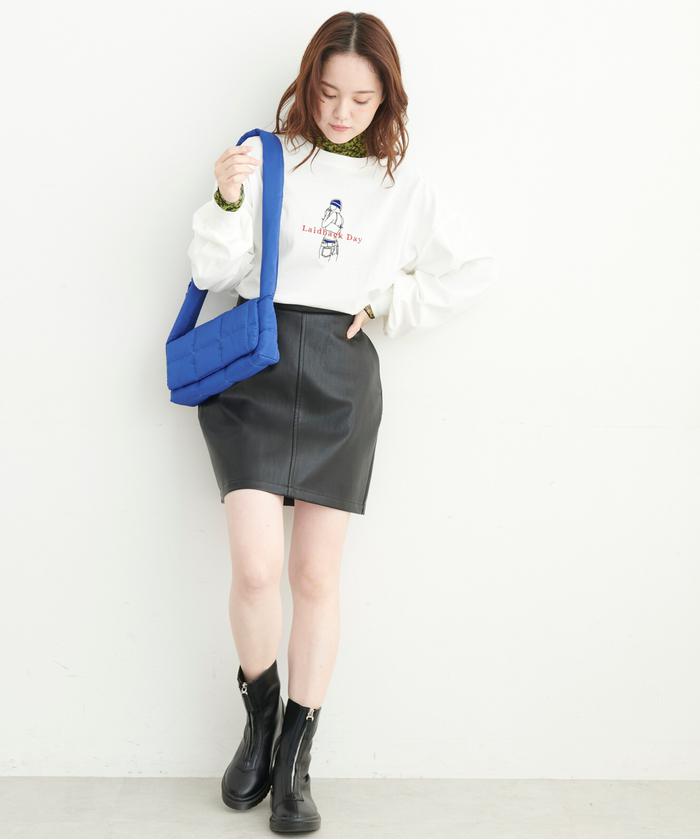 セール 40%OFF】フェイクレザーミニスカート(504870087