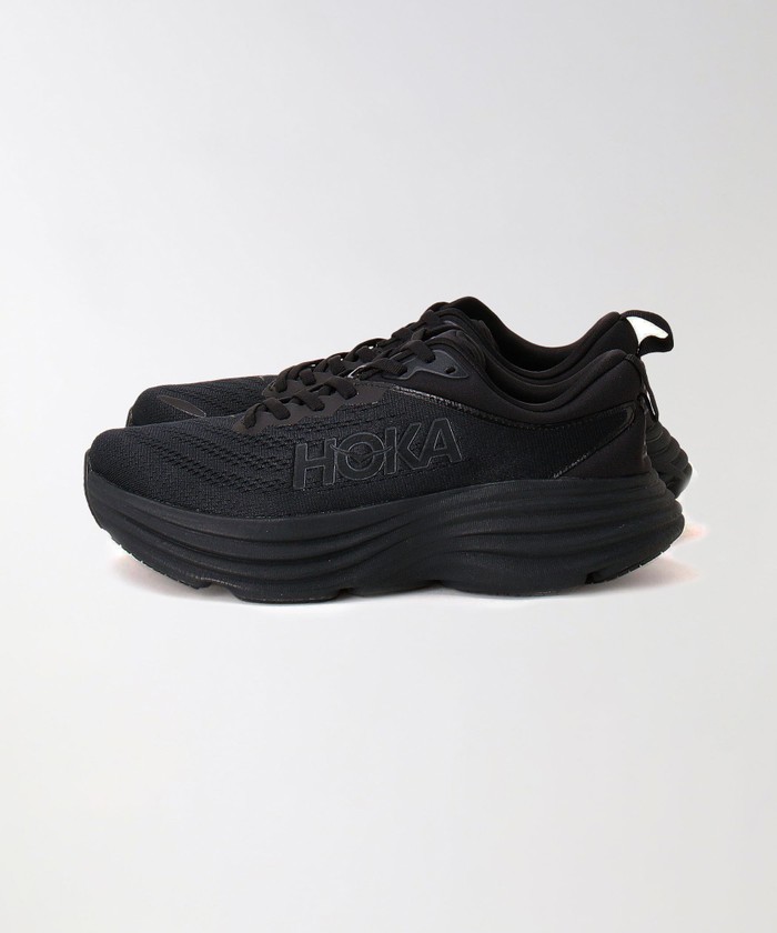 ビューティーアンドユース ボートモカシンスニーカー ブラック 25cm HOKA＞ウィメンズ ボンダイ 9/スニーカー