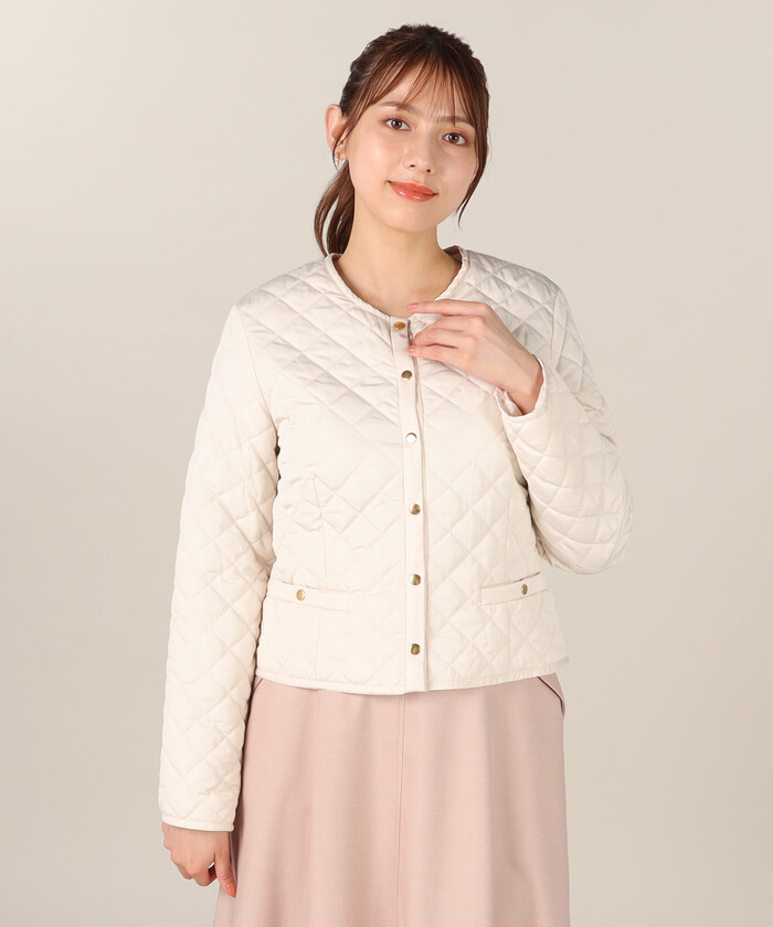 タイムセール !!【レッセパッセ】キルティングブルゾン ショートコート タイムセール !!【レッセパッセ】キルティングブルゾン ショート