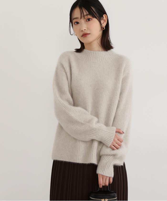 最高の ハンドウォッシャブルフォックスブレンドニット(504885877 ニット/セーター