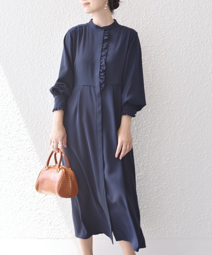 セール 30%OFF】*〈手洗い可能〉フリルワンピース◇(504894425