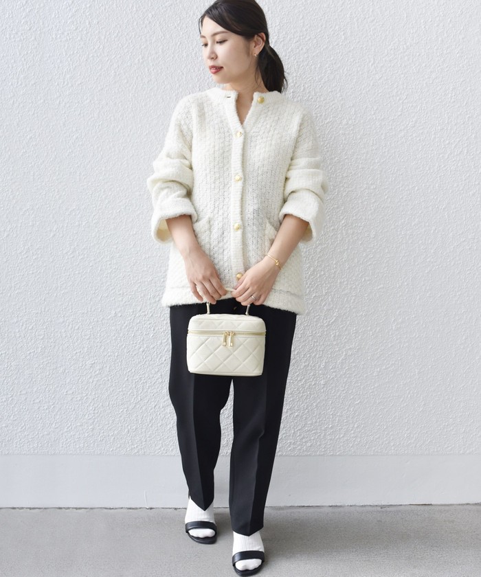 完売希少 極美品 23AW シップス ニットツイードクルーネック