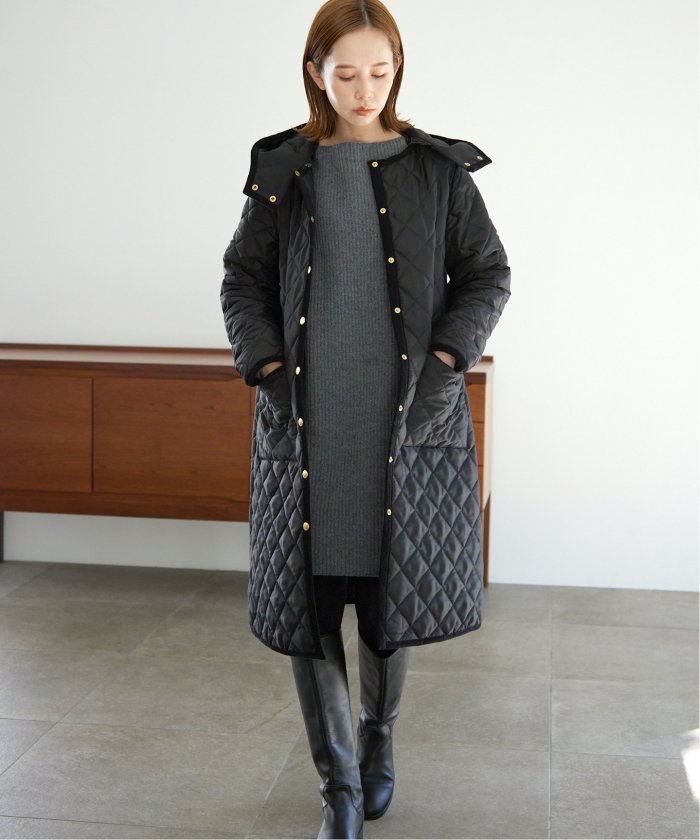 TRADITIONAL WEATHERWEAR 】SLOBE別注 ARKLEY W/フードロングコート