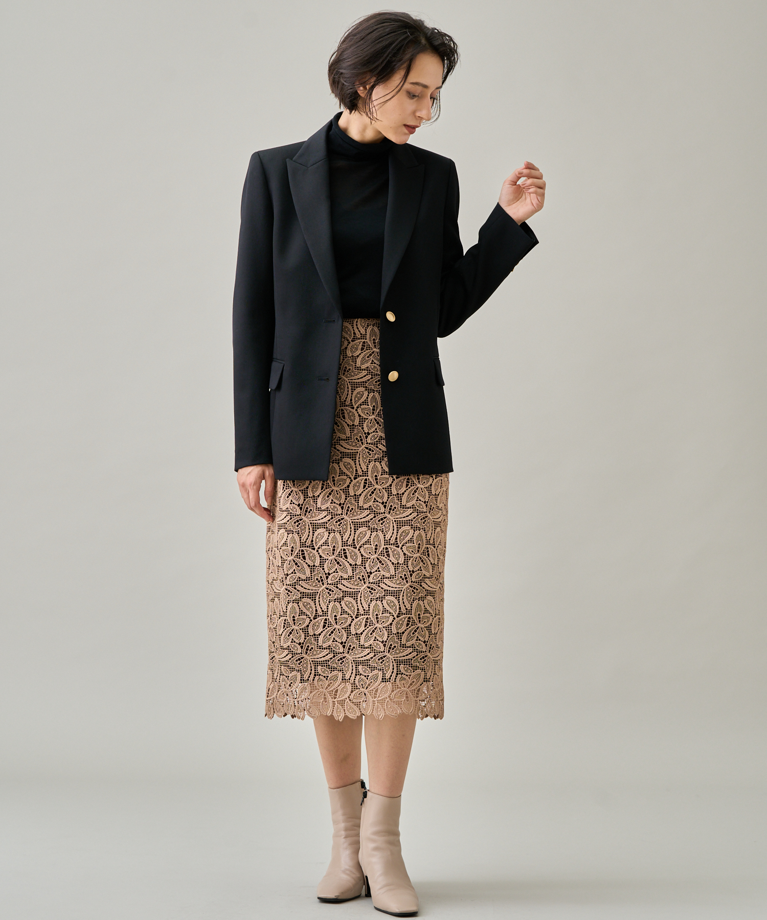 セール 40%OFF】ドライツイルピークド ジャケット(504785247) | アナイ