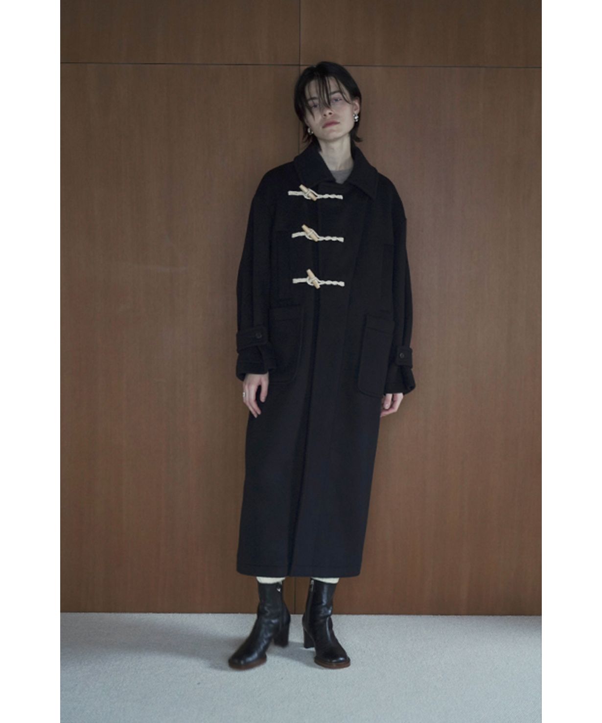 美品 2022AW CLANEクラネ OVER MAXI DUFFLE COAT