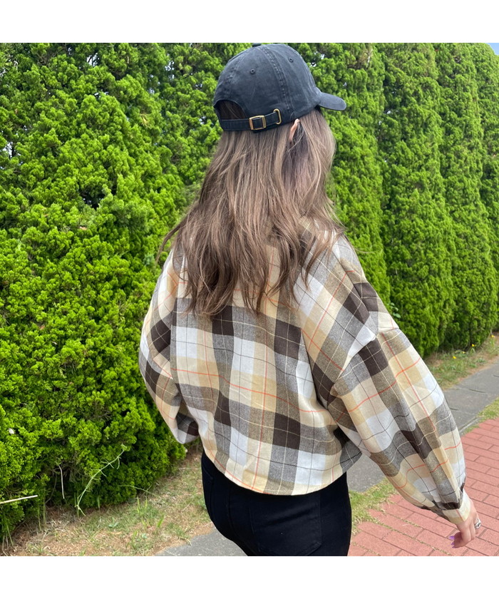 セール】チェック柄ショート丈シャツ(504897522) | ノンヘッジ セール】チェック柄ショート丈シャツ(504897522) | ノンヘッジ