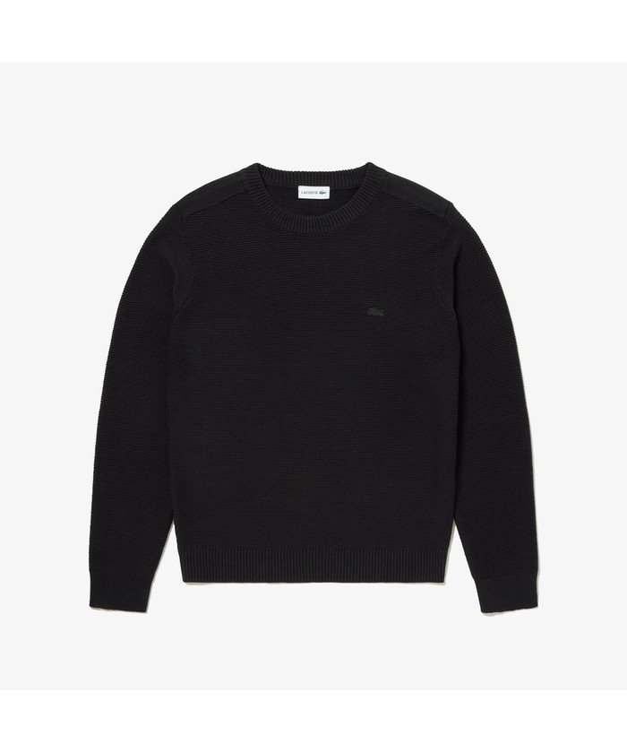 セール】ラコステ LACOSTE ミドルゲージミリタリーニット セール】ラコステ LACOSTE ミドルゲージミリタリーニット
