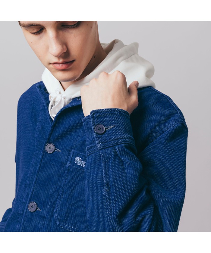 LACOSTE インディゴ ピケ カバーオール ラコステ LACOSTE インディゴピケカバーオール （ライト