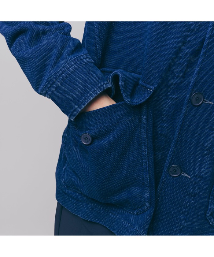 LACOSTE インディゴ ピケ カバーオール セール】ラコステ LACOSTE インディゴピケカバーオール