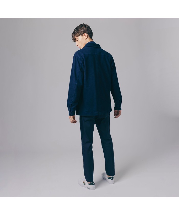 LACOSTE インディゴ ピケ カバーオール セール】ラコステ LACOSTE インディゴピケカバーオール